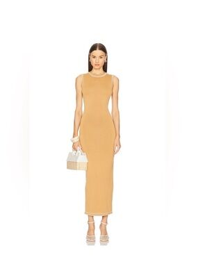 SNDYS Ellery Maxi Dress in Camel – Size Small